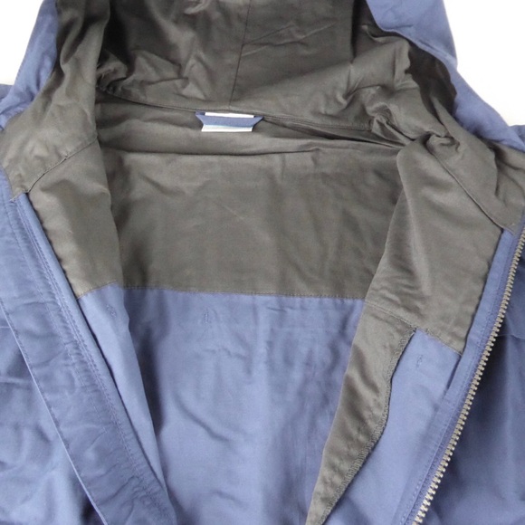 Columbia Full Zip Cotton Nylon Blend Hooded Windbreaker Performance Jacket NWT - Picture 8 of 10